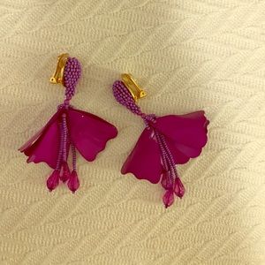 Oscar de la Renta Impatiens Earrings Clip-on